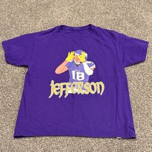 Kids GRIDDY Vikings Justin Jefferson Tee